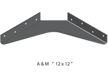 12x12 3D standard bracket drawing