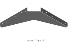 15x15 3D standard bracket drawing