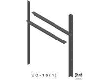 ec(1.0)-18 3D extended concealed bracket drawing