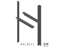 ec(1.0)-9 3D extended concealed bracket drawing
