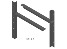 ec-24 3D extended concealed bracket drawing