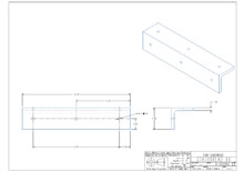 ST10-2D surface mounted flat bracket drawing